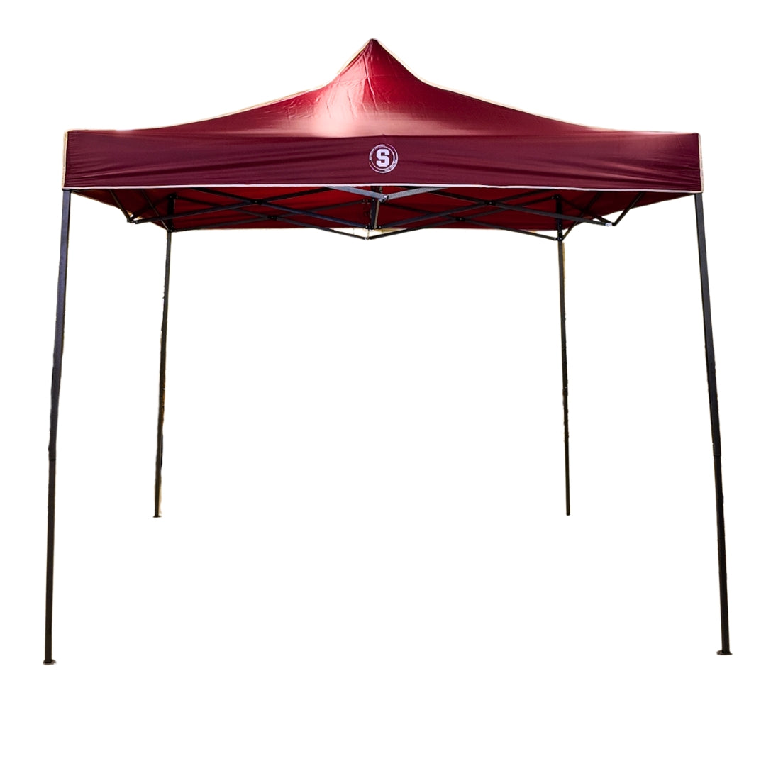 Toldo Plegable 3x3 m Deportivo Saprissa — Carpa Portátil Morada