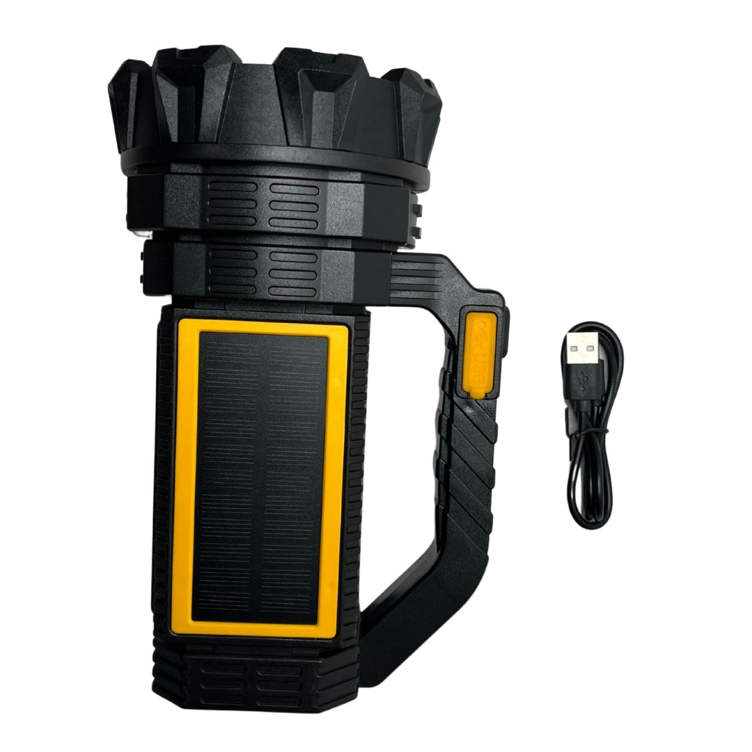 Linterna LED Solar Recargable Multifunción