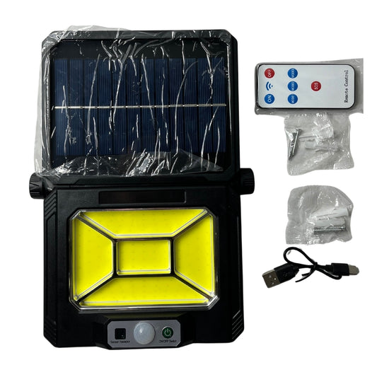 Reflector LED Solar con Sensor y Control Remoto