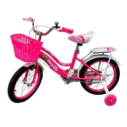 Bicicleta Infantil con Canastilla y Rodines Aro 16"