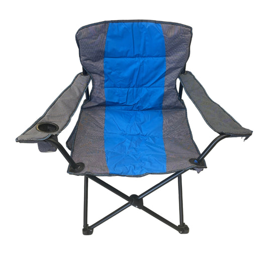 Silla Plegable para Camping con Portavasos — Silla Playera Portátil
