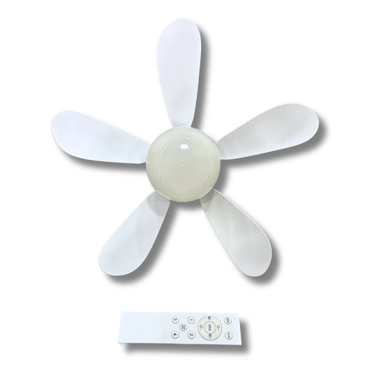 Ventilador de Techo con Luz LED y Control Remoto — 5 Aspas