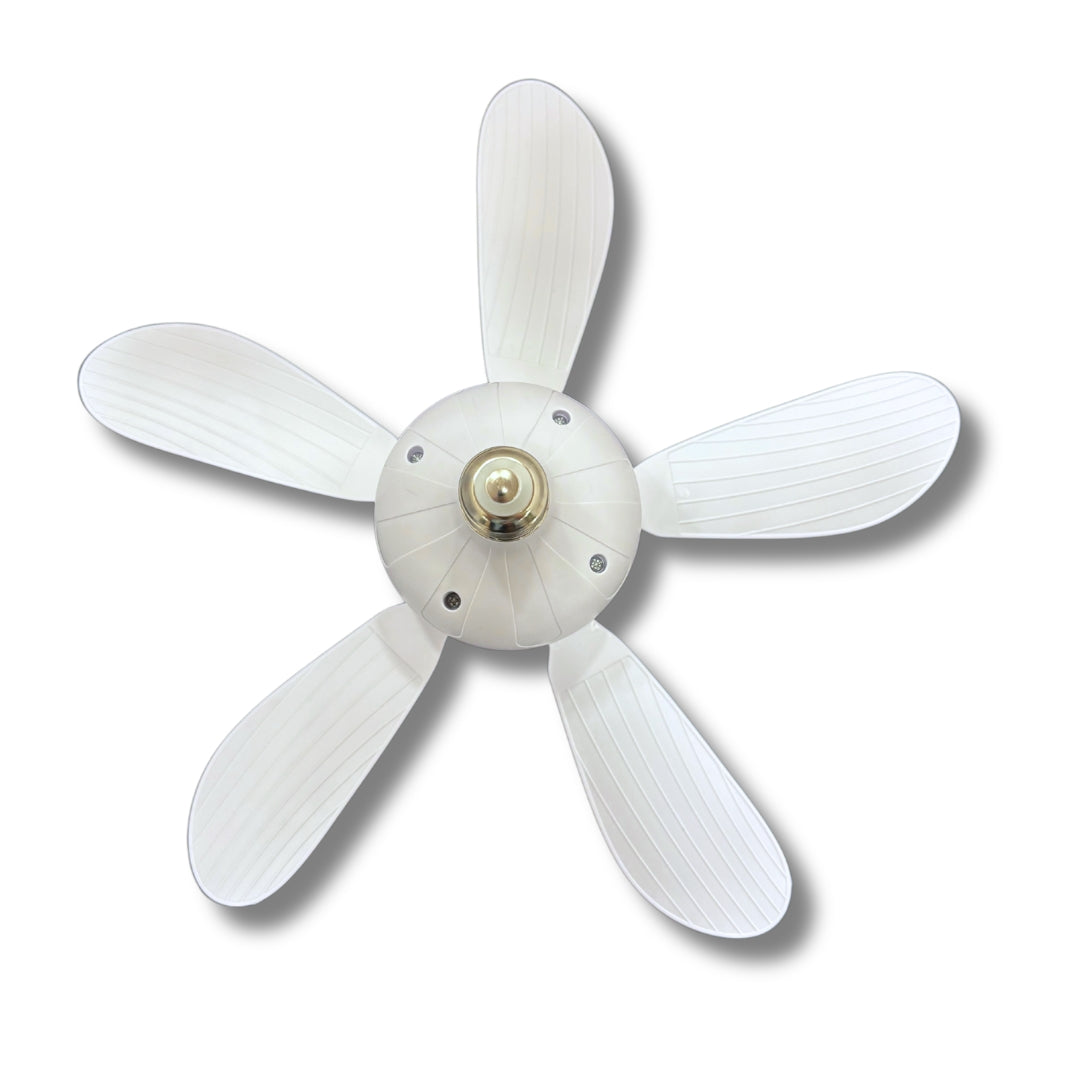 Ventilador de Techo con Luz LED y Control Remoto — 5 Aspas