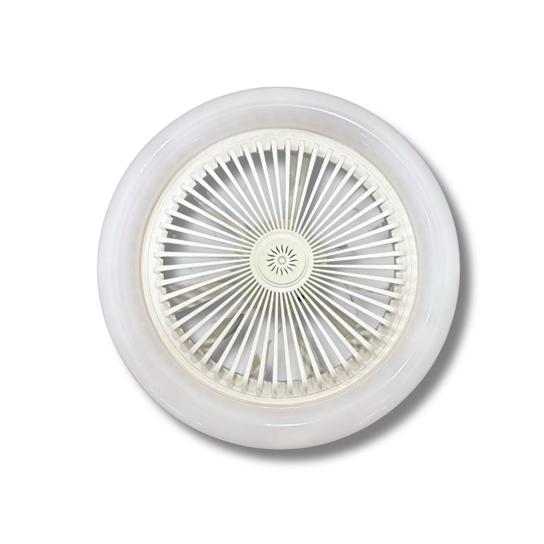 Ventilador LED para Bombillo E27 — Luz y Ventilación 2 en 1