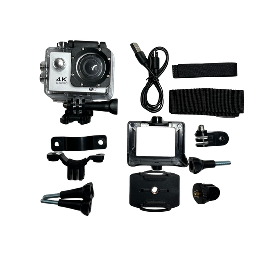 Cámara Deportiva 4K Ultra HD con Accesorios