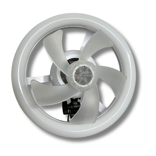 Ventilador con Luz LED Tipo Aro — Iluminación y Ventilación 2 en 1